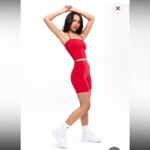 Buffbunny NWT Lipstick 💄 Red Aggressive Scrunch Shorts